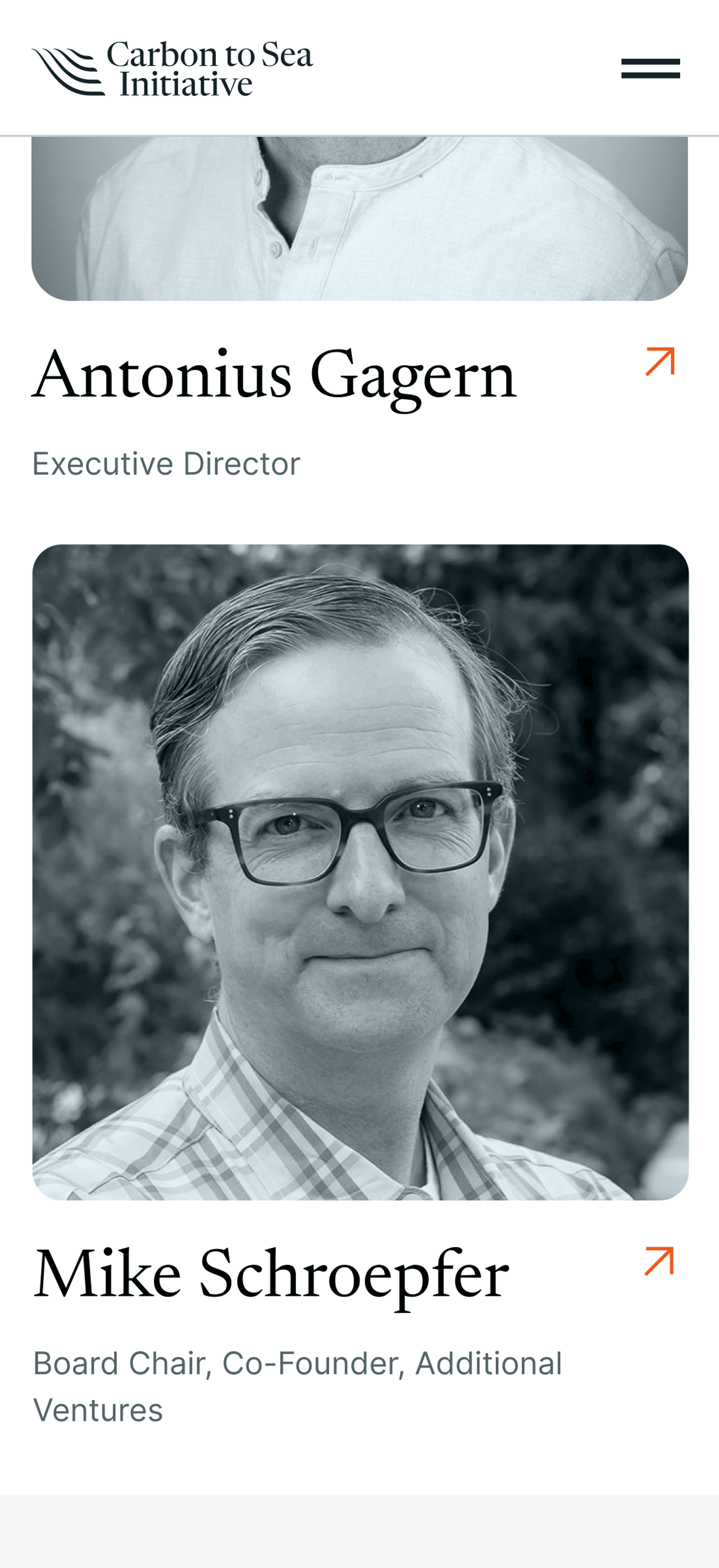 Carbon to sea Initiative website