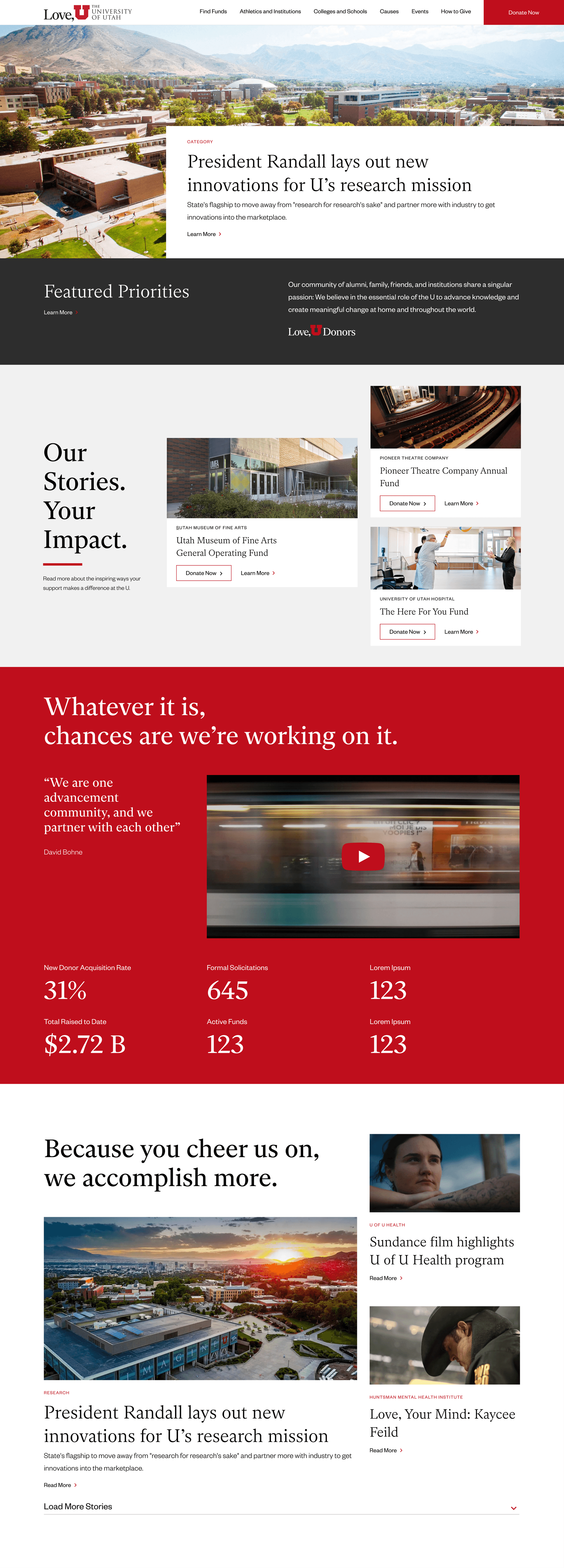 University of Utah Giving Platform