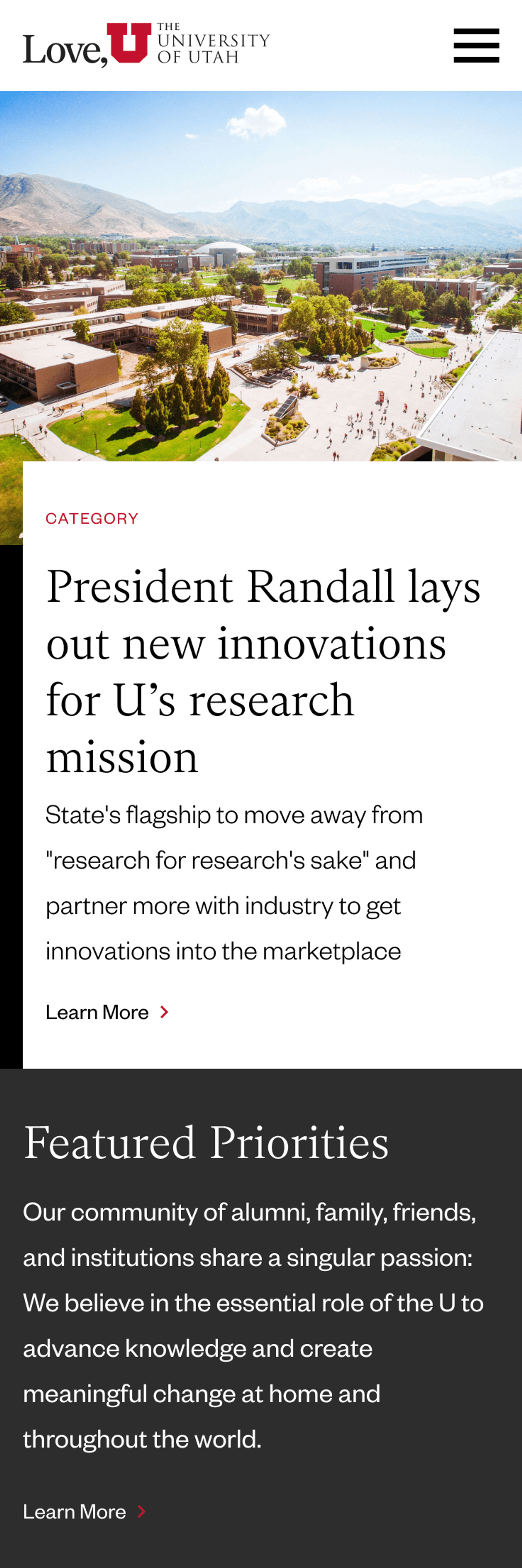 University of Utah Giving Platform